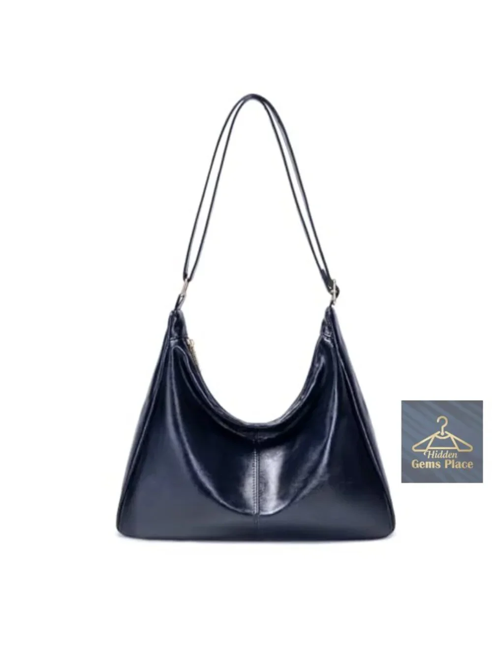 Vegan Leather Hobo Tote Bag, Large Capacity Shoulder Bag, Slouchy Handbag